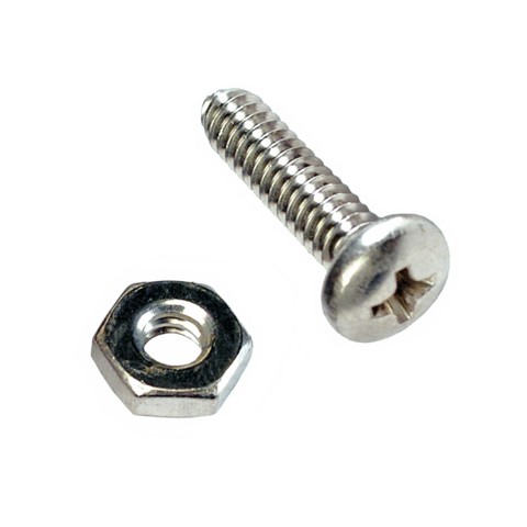CHAMPION - 3/16 X 1'' ROUND HD SCREW/NUT 